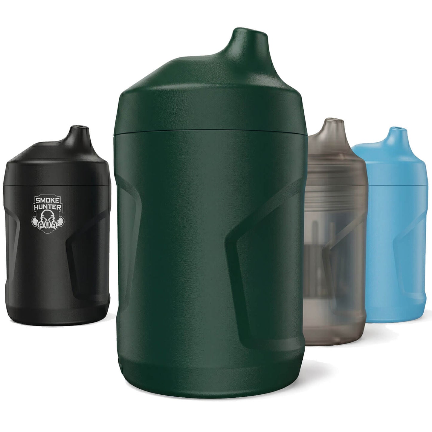 Smoke Hunter 2.0 multi color lineup serving as a high capacity upgrade choice for smoke buddy personal air filter users