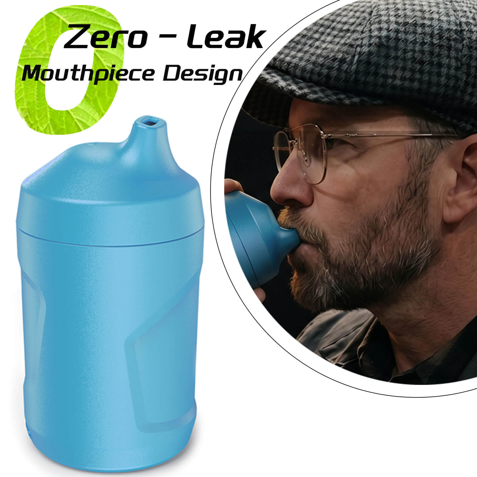 Blue Smoke Hunter 2.0 sploof with zero leak tactical mouthpiece outperforming standard smoke buddies