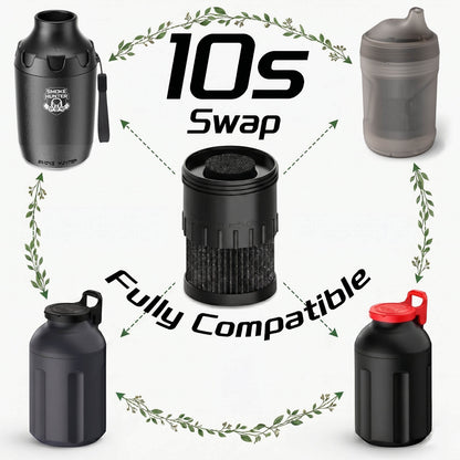 Ten seconds quick swap universal personal smoke filter element built to replace typical personal smoke traps