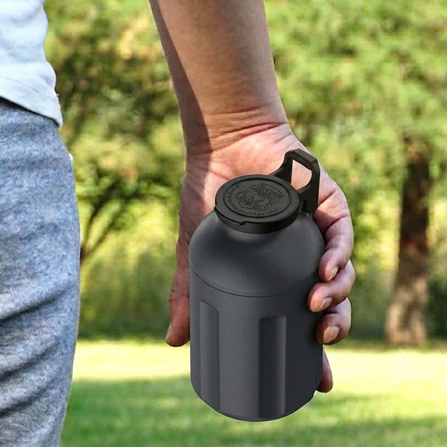 Highly portable Grey Smoke Hunter 4.0 tactical companion designed to fully substitute standard handheld smoke traps