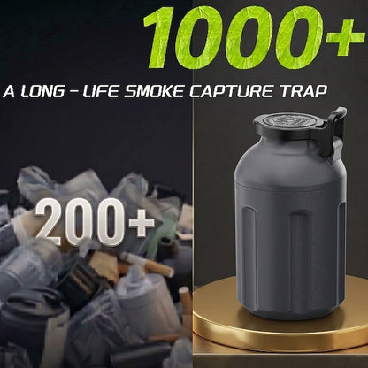 Smoke Hunter 4.0 Personal Smoke Filter (Sploof) with Replaceable Cartridge (Grey)