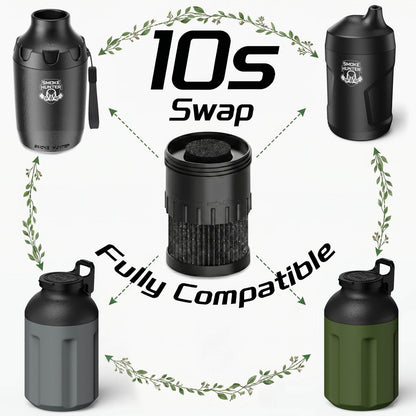 Smoke Hunter 4.0 Personal Smoke Filter (Sploof) with Replaceable Cartridge (Stealth Grey)