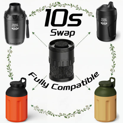 Smoke Hunter 4.0 Personal Smoke Filter (Sploof) with Replaceable Cartridge (Safari Green)